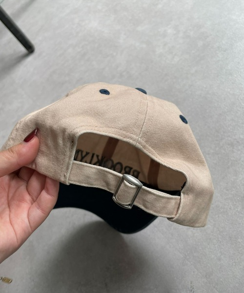 CIAOPANIC(チャオパニック)の「ビンテージライク刺繍配色キャップ(キャップ・レディース・ネイビー/グリーン/グレー・FREE/ONE SIZE)」の6枚目の写真