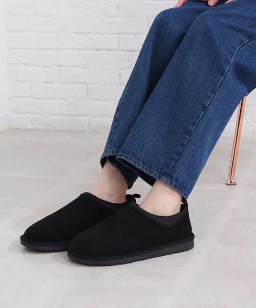 SHOO・LA・RUE（シューラルー）の「◆フェイクボアスリッポン（その他シューズ・レディース・ライトベージュ/ブラック・45/35）」の7枚目の写真