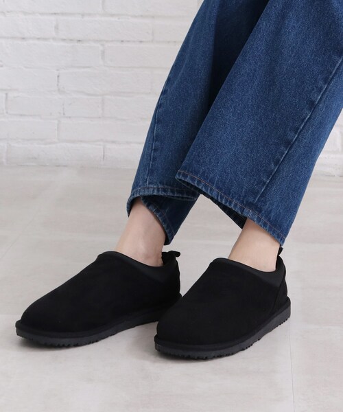 SHOO・LA・RUE（シューラルー）の「◆フェイクボアスリッポン（その他シューズ・レディース・ライトベージュ/ブラック・45/35）」の6枚目の写真