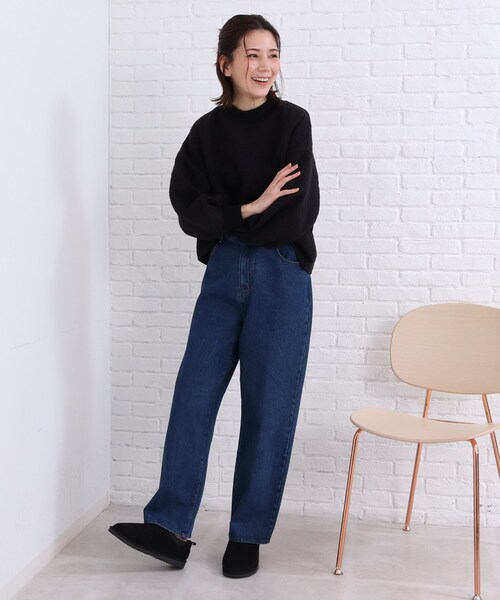 SHOO・LA・RUE（シューラルー）の「◆フェイクボアスリッポン（その他シューズ・レディース・ライトベージュ/ブラック・45/35）」の4枚目の写真