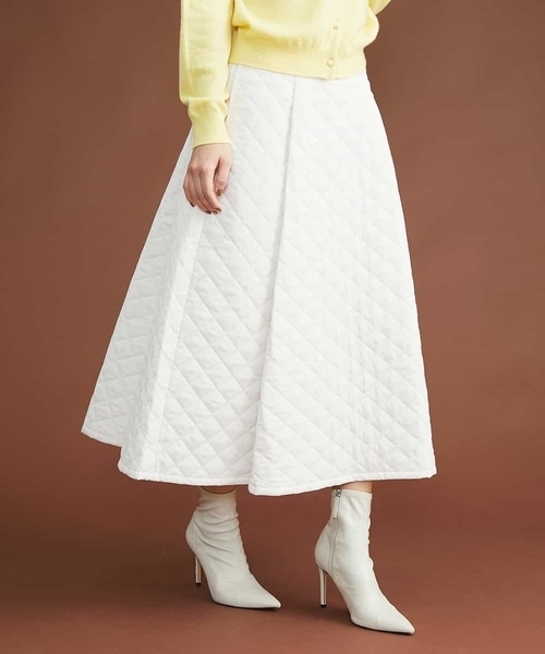 MICHEL KLEIN（ミッシェル・クラン）の「Aラインキルティングスカート