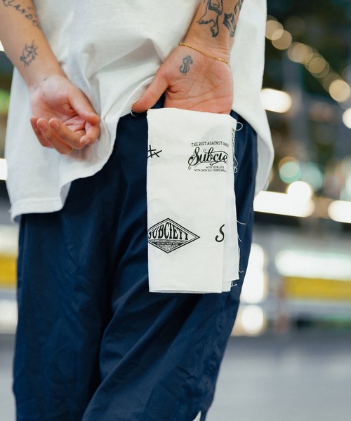 Subciety(サブサエティ)の「tenugui(ハンカチ/ハンドタオル・メンズ・ホワイト・FREE)」の4枚目の写真