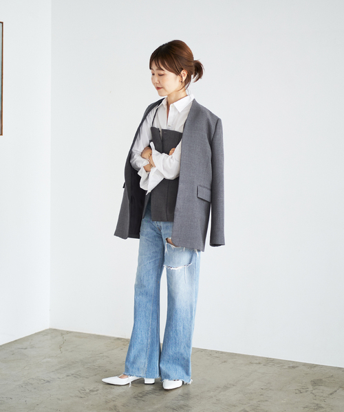 plage(プラージュ)の「【R’IAM】ビスチェ(Tシャツ/カットソー・レディース・グレー・36/38)」の3枚目の写真