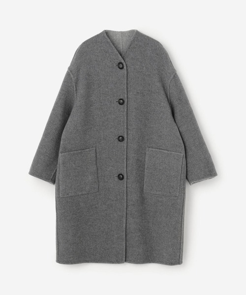 LE GLAZIK(ルグラジック)の「LE GLAZIK | リバーシブル ノーカラーコート WOMEN(ノーカラーコート・レディース・グレー系その他2/ブルー系その他5・36)」の18枚目の写真