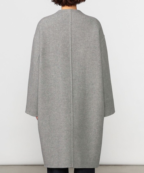 LE GLAZIK(ルグラジック)の「LE GLAZIK | リバーシブル ノーカラーコート WOMEN(ノーカラーコート・レディース・グレー系その他2/ブルー系その他5・36)」の9枚目の写真