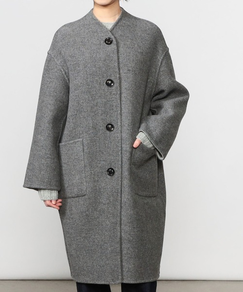 LE GLAZIK(ルグラジック)の「LE GLAZIK | リバーシブル ノーカラーコート WOMEN(ノーカラーコート・レディース・グレー系その他2/ブルー系その他5・36)」の17枚目の写真