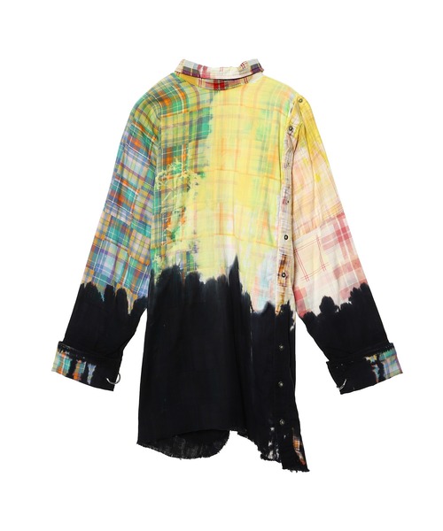 MARQUES ALMEIDA(マルケスアルメイダ)の「MARQUES ALMEIDA DECONSTRUCTED SHIRT AW22TP0437SHPT(シャツ/ブラウス・レディース・マルチ・X-SMALL)」の2枚目の写真