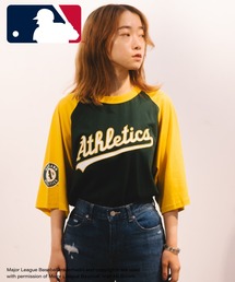 【MLB】ラグランTee/プリントTシャツ/メンズ