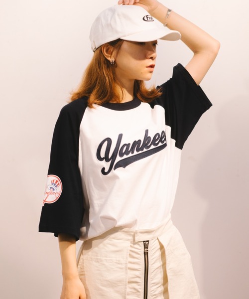 MLB（メジャーリーグベースボール）の「【MLB】ラグランTee/プリントTシャツ/メンズ（Tシャツ/カットソー・メンズ・ホワイト/グリーン/ブラック/ブルー・M/L/XL）」の15枚目の写真