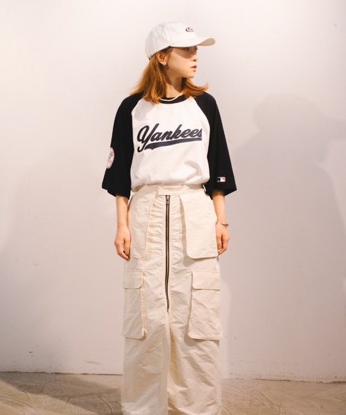 MLB（メジャーリーグベースボール）の「【MLB】ラグランTee/プリントTシャツ/メンズ（Tシャツ/カットソー・メンズ・ホワイト/グリーン/ブラック/ブルー・M/L/XL）」の16枚目の写真
