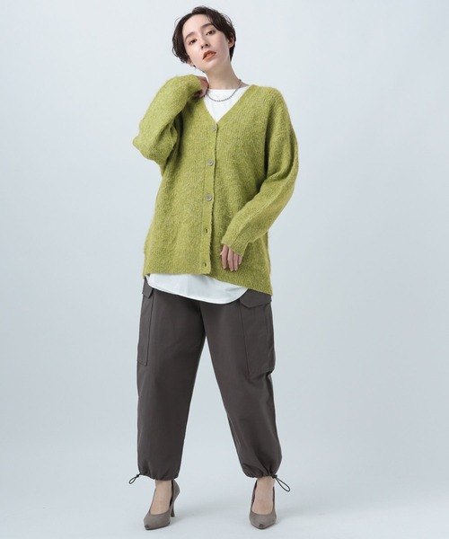 BAYFLOW（ベイフロー）の「ヘアリーVネックニットカーディガン