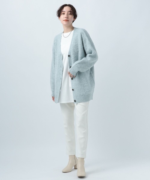 ヘアリーVネックカーディガン BAYFLOW（ベイフロー）の「ヘアリーVネックニットカーディガン