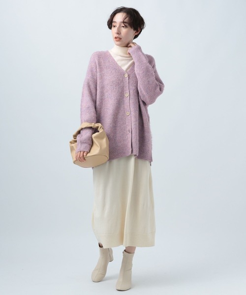 ヘアリーVネックカーディガン BAYFLOW（ベイフロー）の「ヘアリーVネックニットカーディガン