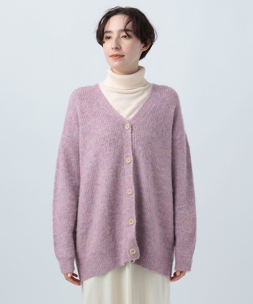BAYFLOW（ベイフロー）の「ヘアリーVネックニットカーディガン
