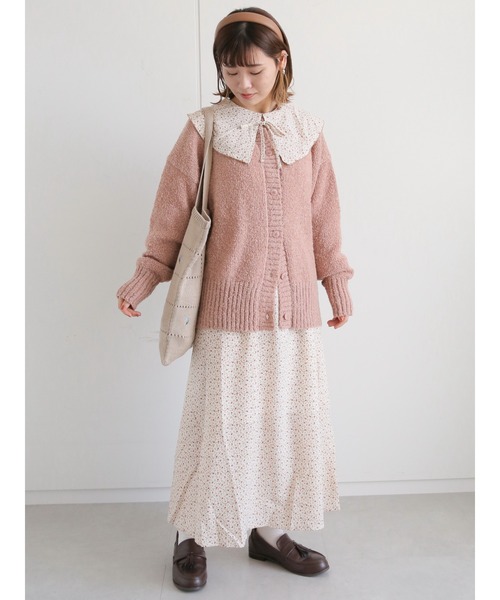 ehka sopo(エヘカソポ)の「花刺繍ポンポンニットトートバッグ(トートバッグ・レディース・キナリ/ベージュ/レッド・フリ-)」の20枚目の写真