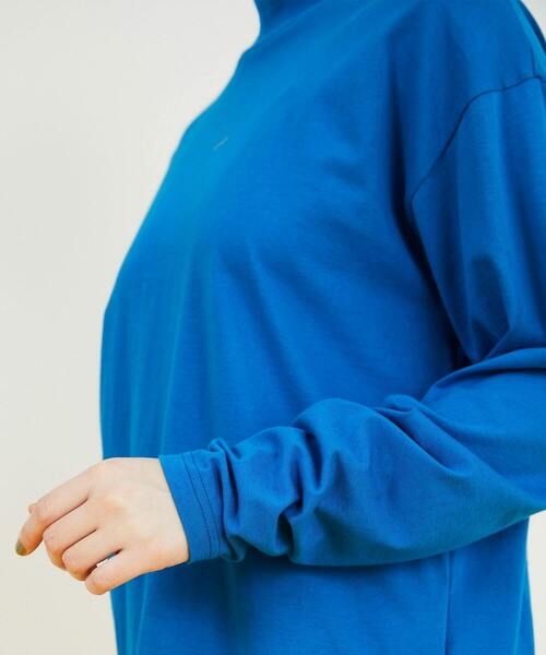 FRAPBOIS PARK（フラボアパーク）の「モックフキダシT（Tシャツ/カットソー・レディース・ベージュ/ブルー・1/2）」の7枚目の写真