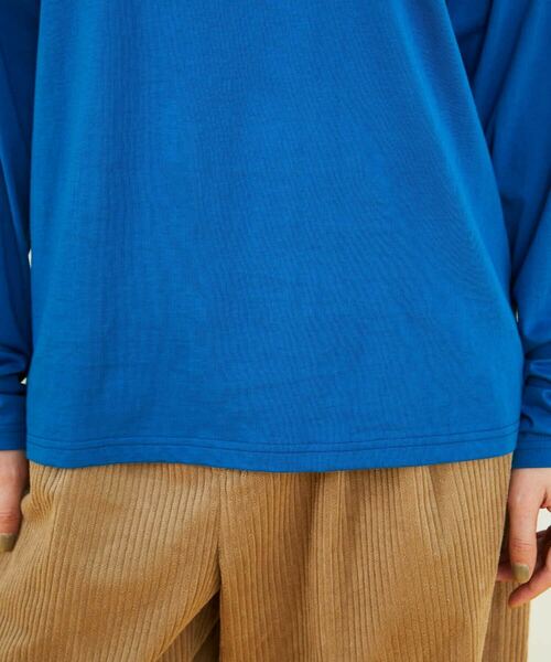 FRAPBOIS PARK（フラボアパーク）の「モックフキダシT（Tシャツ/カットソー・レディース・ベージュ/ブルー・1/2）」の19枚目の写真