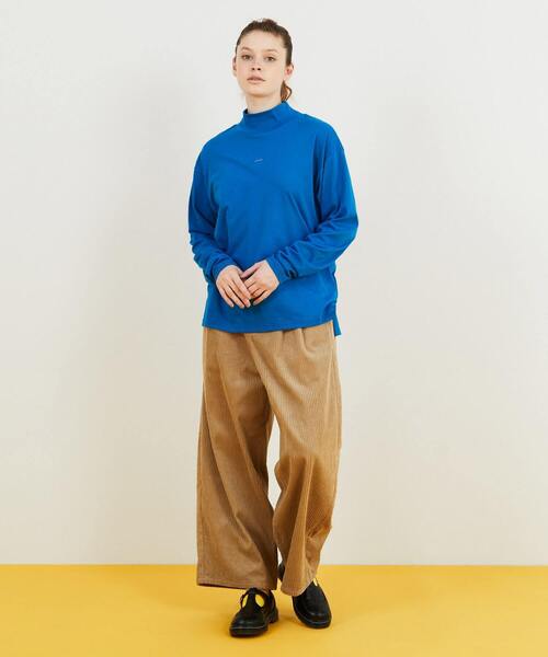 FRAPBOIS PARK（フラボアパーク）の「モックフキダシT（Tシャツ/カットソー・レディース・ベージュ/ブルー・1/2）」の4枚目の写真