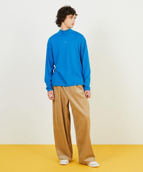 FRAPBOIS PARK（フラボアパーク）の「モックフキダシT（Tシャツ/カットソー・レディース・ベージュ/ブルー・1/2）」の13枚目の写真