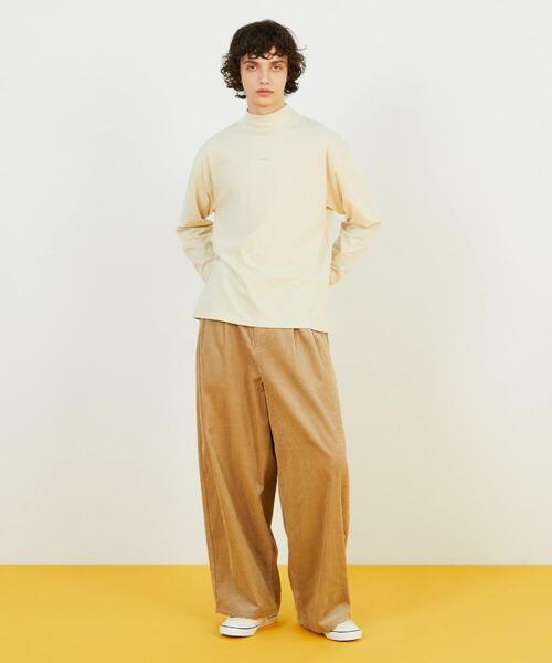 FRAPBOIS PARK（フラボアパーク）の「モックフキダシT（Tシャツ/カットソー・レディース・ベージュ/ブルー・1/2）」の14枚目の写真