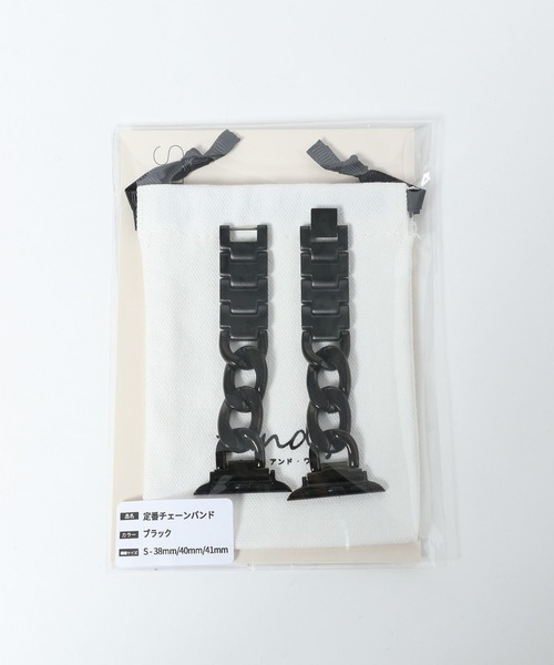 zandy(ズィーアンドワイ)の「zandy/ズィー・アンド・ワイ アップルウォッチチェーンベルト/173112(デジタル腕時計・レディース・シルバー/ブラック/ピンクゴールド・SMALL/MEDIUM)」の13枚目の写真