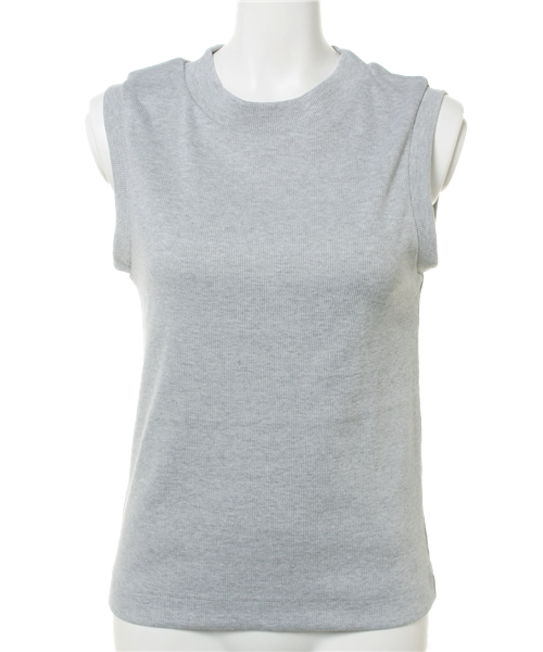 mystic（ミスティック）の「リブタンクトップ（タンクトップ・レディース・ネイビー/グレー/ブラック/オフホワイト・ﾌﾘ-）」の4枚目の写真