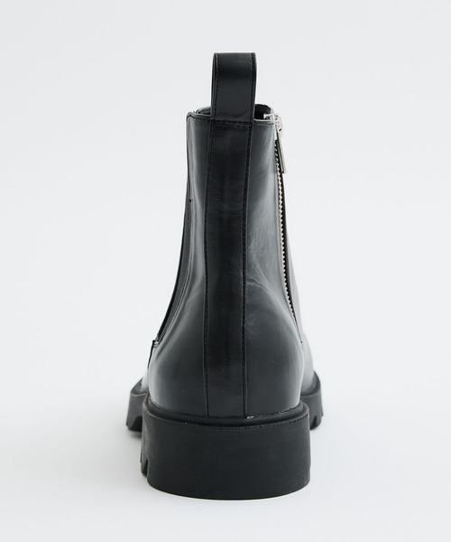 LiNoH（リノー）の「PLATFORM CHELSEA BOOTS/プラットフォームチェルシーブーツ/シャークソールサイドジップブーツ（ブーツ・メンズ・ブラック・1/2）」の5枚目の写真