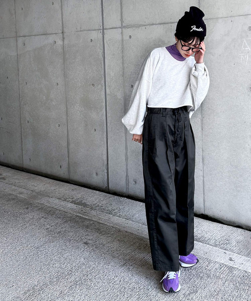 Java(ジャバ)の「《JaVa ジャバコラボ》ゆったり&美脚。2タックワイドコットンワイドパンツ(チノパンツ・レディース・ホワイト/ネイビー/ブラック/ベージュ・X-LARGE/LARGE/MEDIUM/SMALL)」の18枚目の写真