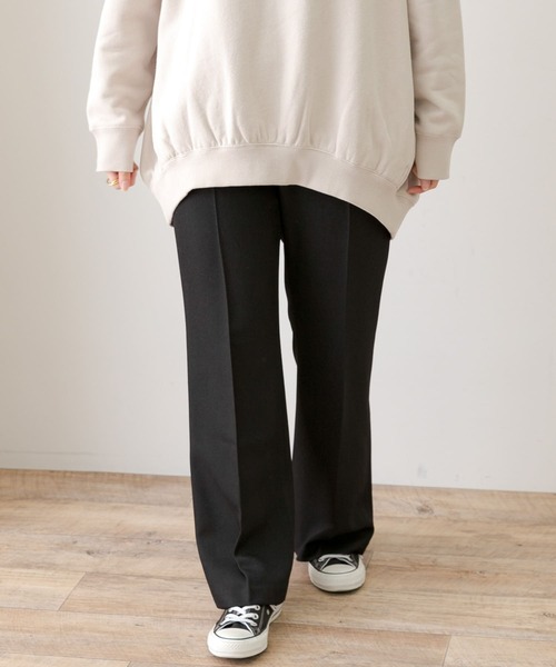 URBAN RESEARCH Sonny Label(アーバンリサーチサニーレーベル)の「『3サイズ展開』ウエストゴムフレアイージーパンツ(その他パンツ・レディース・ブラック/グレー系その他・LARGE/MEDIUM/SMALL)」の5枚目の写真