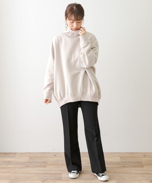 URBAN RESEARCH Sonny Label(アーバンリサーチサニーレーベル)の「『3サイズ展開』ウエストゴムフレアイージーパンツ(その他パンツ・レディース・ブラック/グレー系その他・LARGE/MEDIUM/SMALL)」の6枚目の写真