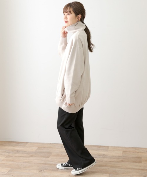 URBAN RESEARCH Sonny Label(アーバンリサーチサニーレーベル)の「『3サイズ展開』ウエストゴムフレアイージーパンツ(その他パンツ・レディース・ブラック/グレー系その他・LARGE/MEDIUM/SMALL)」の7枚目の写真