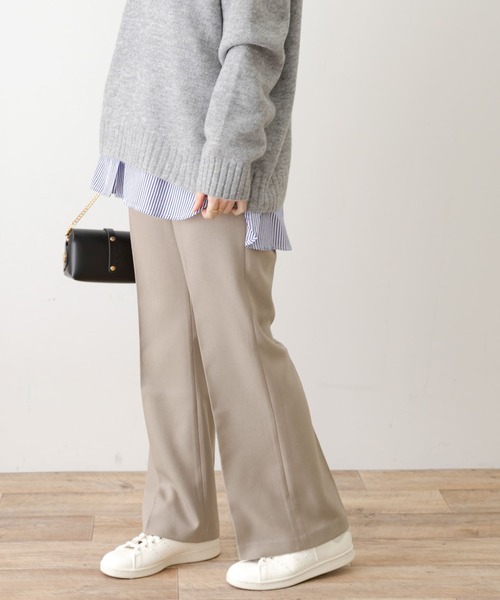 URBAN RESEARCH Sonny Label(アーバンリサーチサニーレーベル)の「『3サイズ展開』ウエストゴムフレアイージーパンツ(その他パンツ・レディース・ブラック/グレー系その他・LARGE/MEDIUM/SMALL)」の12枚目の写真