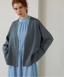 WALANCE（ワランス）の「ヘンプコットンニット　ジャケット（ノーカラージャケット）」