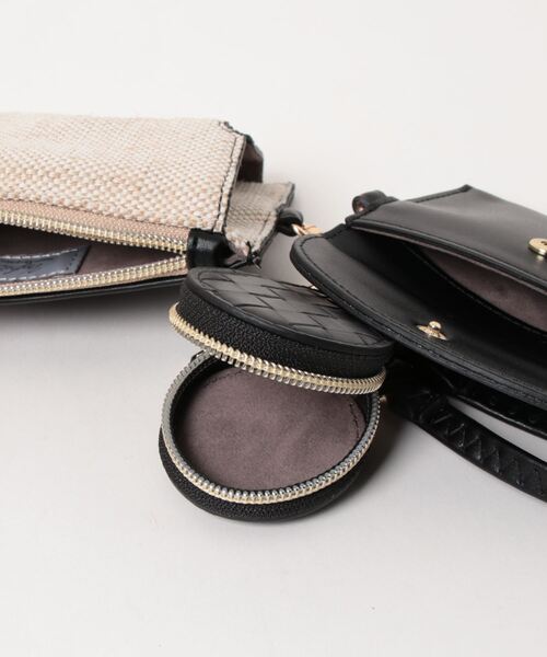 cache cache（カシュ カシュ）の「カシュカシュ cachecache / 綿麻3点セットスマホショルダー（ショルダーバッグ・レディース・グリーン/ラベンダー/ブラック/ベージュ・FREE）」の9枚目の写真