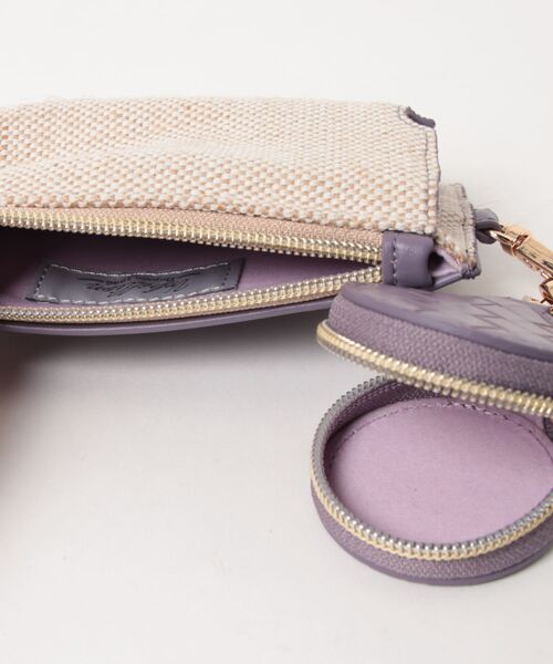 cache cache（カシュ カシュ）の「カシュカシュ cachecache / 綿麻3点セットスマホショルダー（ショルダーバッグ・レディース・グリーン/ラベンダー/ブラック/ベージュ・FREE）」の12枚目の写真