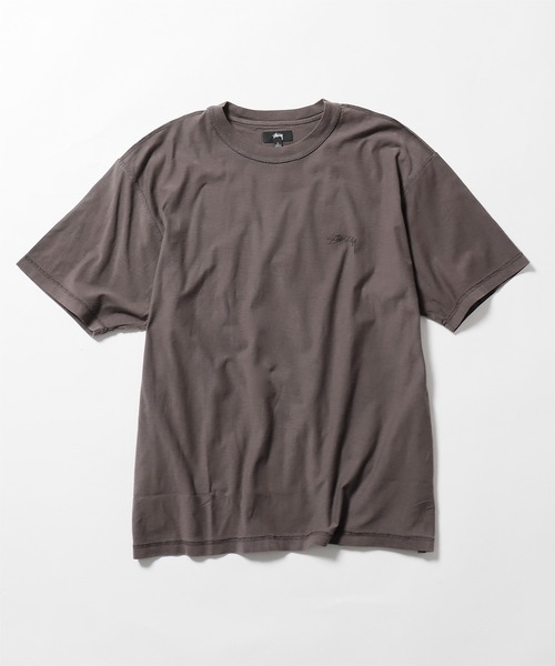 STUSSY C THRU PIGMENT DYED 半袖 Tシャツ 送料/関税込 国内発送 送料関税込 STUSSY BASIC PIGMENT DYED TEE ロゴ 半袖