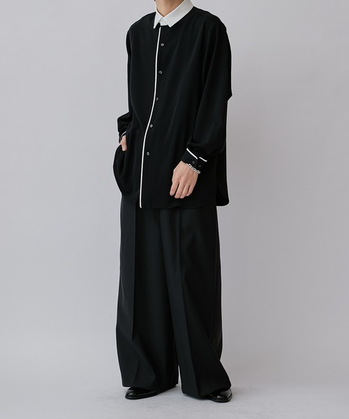 Lui's（ルイス）の「パイピングクレリックシャツ（シャツ/ブラウス