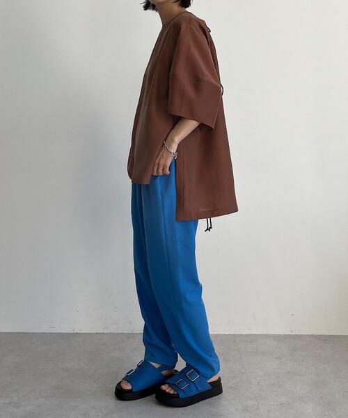 CITEN（シテン）の「＜CITEN＞サラサラ バルーン パンツ（その他パンツ・レディース・ブラック/ライム/コバルトブルー・S/M）」の4枚目の写真