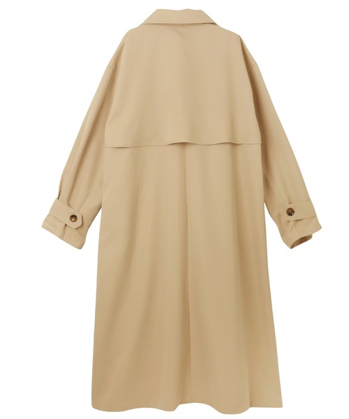 andme（アンドミー）の「タックスリーブトレンチコート（トレンチコート・レディース・ベージュ/ネイビー/アイボリー・M）」の6枚目の写真