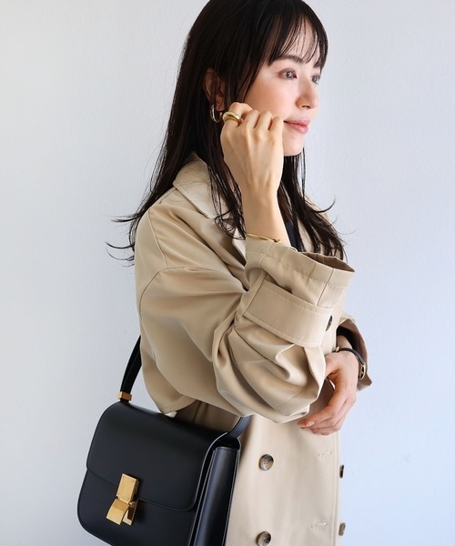 andme（アンドミー）の「タックスリーブトレンチコート（トレンチコート・レディース・ベージュ/ネイビー/アイボリー・M）」の7枚目の写真