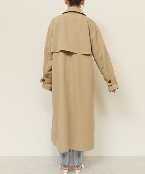andme（アンドミー）の「タックスリーブトレンチコート（トレンチコート・レディース・ベージュ/ネイビー/アイボリー・M）」の19枚目の写真