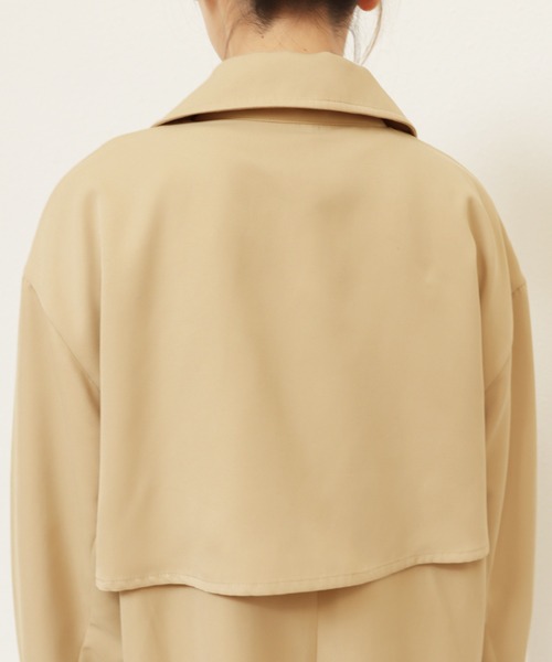 andme（アンドミー）の「タックスリーブトレンチコート（トレンチコート・レディース・ベージュ/ネイビー/アイボリー・M）」の21枚目の写真