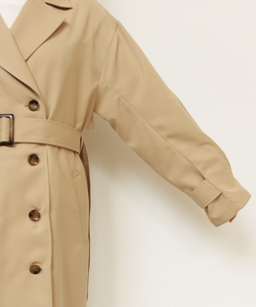 andme（アンドミー）の「タックスリーブトレンチコート（トレンチコート・レディース・ベージュ/ネイビー/アイボリー・M）」の22枚目の写真