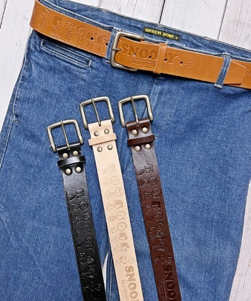 SNOOPY×OLD BETTY'S（スヌーピーカケルオールドベティーズ）の「スヌーピー 【SNOOPY】 Embossed Leather ...