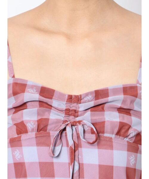 jouetie（ジュエティ）の「メッシュチェックキャミワンピース（ワンピース・レディース・ブラック/レッド/ブルー・MEDIUM）」の15枚目の写真