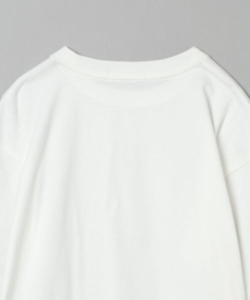 JEANASIS(ジーナシス)の「ハクプリントロゴTEE/192255(Tシャツ/カットソー・レディース・ホワイト/ブラック/グレイッシュベージュ・FREE)」の6枚目の写真