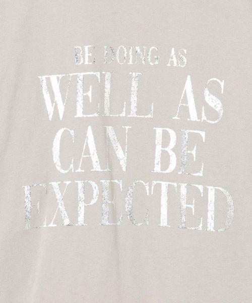 JEANASIS(ジーナシス)の「ハクプリントロゴTEE/192255(Tシャツ/カットソー・レディース・ホワイト/ブラック/グレイッシュベージュ・FREE)」の14枚目の写真