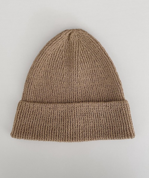 CANAL JEAN(キャナルジーン)の「El mar(エルマール) ペーパーリブニットCAP(ニットキャップ/ビーニー・レディース・アイボリー/ライトベージュ/グリーン・ONE SIZE)」の9枚目の写真