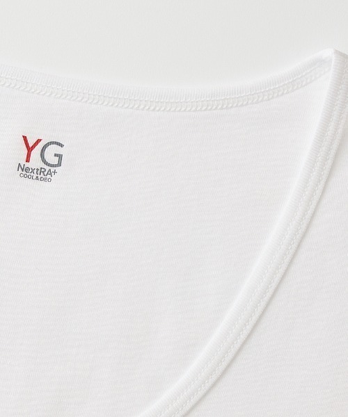 YG(ワイジー)の「YG/ワイジー 汗取り付きクルーネックスリーブレス 持続消臭 天然接触冷感 綿100%(インナーウェア/肌着・メンズ・ホワイト/ライトグレー/ライトベージュ/ブラック・LARGE/MEDIUM/X-LARGE)」の6枚目の写真