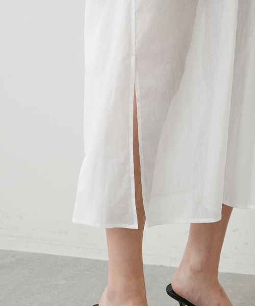 GALLARDAGALANTE（ガリャルダガランテ）の「カフタンワンピース（シャツワンピース・レディース・オフホワイト/サックスブルー・FREE）」の22枚目の写真